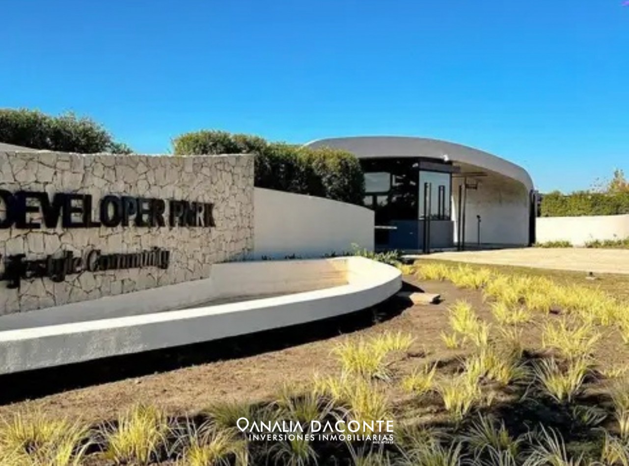Lote en venta Developer Park Bio 1! FINANCIA Y TOMA VEHICULO