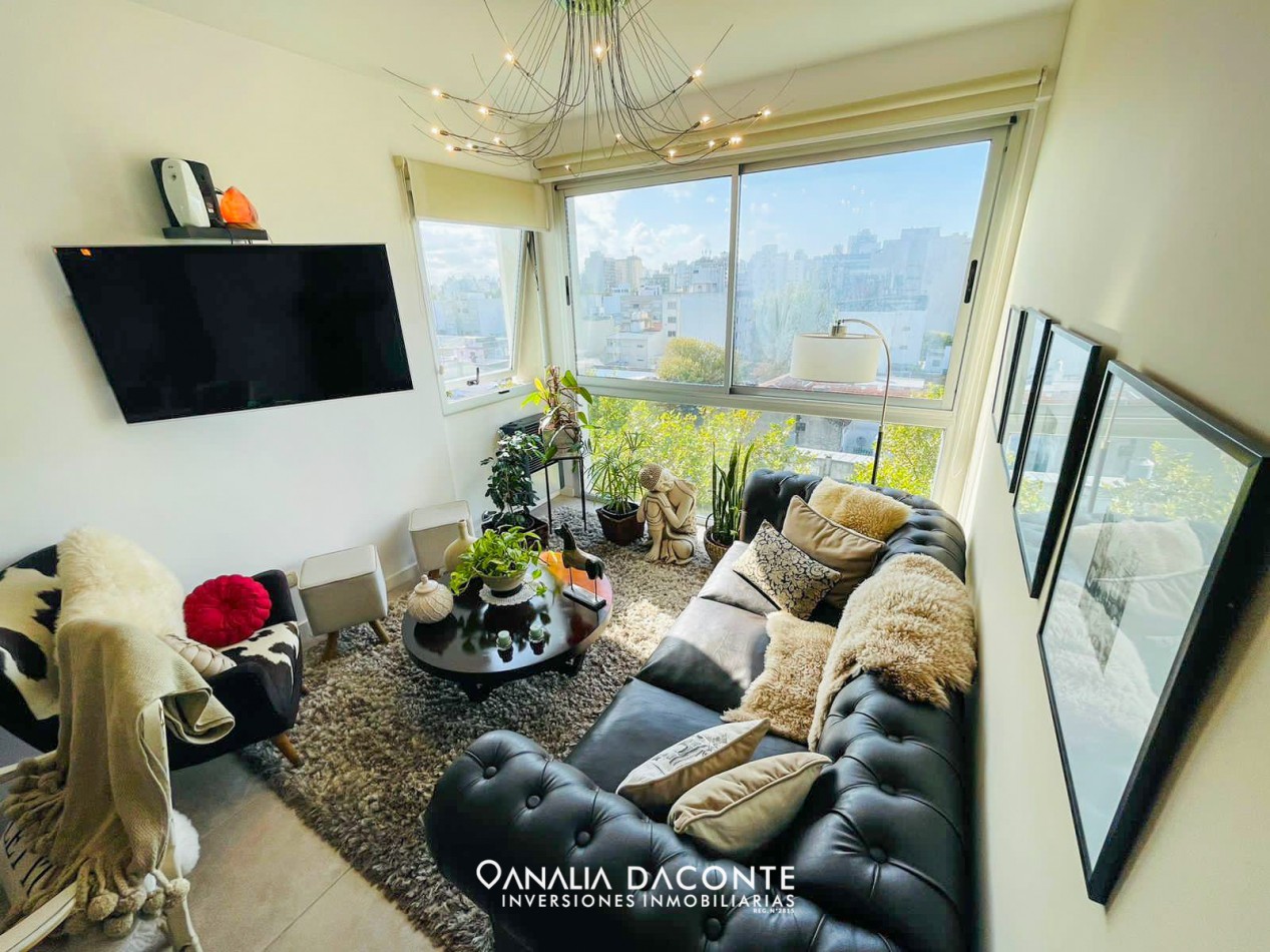 Semi piso moderno 3 amb con balcon y cochera cubierta en Macrocentro