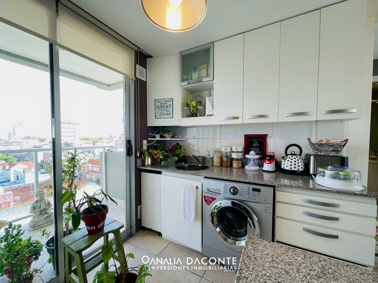 Semi piso moderno 3 amb con balcon y cochera cubierta en Macrocentro