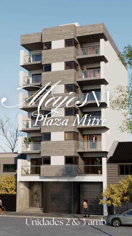 DEPTO 3 AMB CON TERRAZA Y QUINCHO PROPIO DE CATEGORIA A ESTRENAR. EDIFICIO PLAZA MITRE